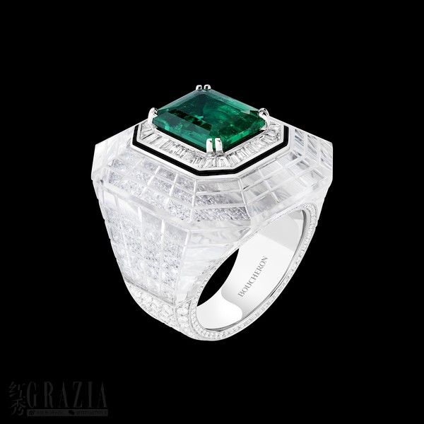irxjv20210126131529.png Boucheron宝诗龙Histoire de Style Art Déco高级珠宝系列CHEVALIÈRE ÉMERAUDE戒指.png
