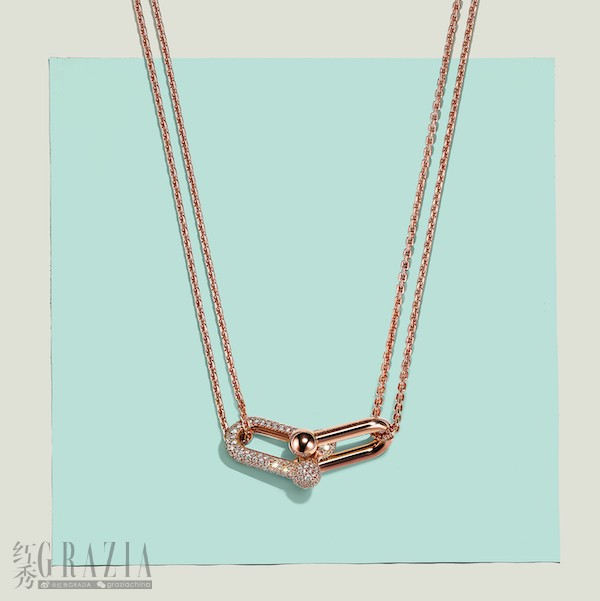 gnrqt20220211173630.jpg Tiffany & Co. 蒂芙尼HardWear系列18K玫瑰金铺镶钻石双链环项链.jpg