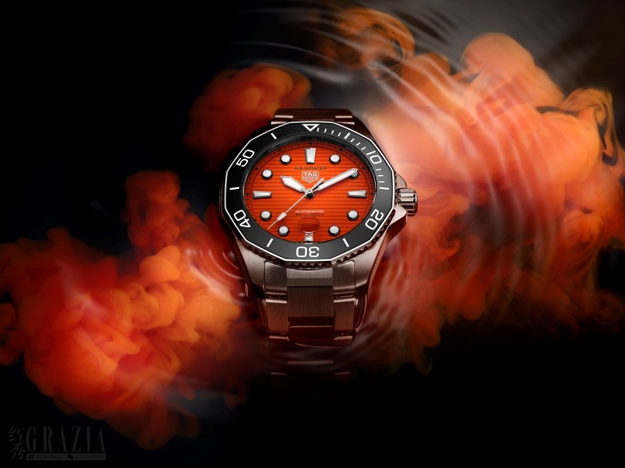 1.TAG Heuer泰格豪雅竞潜系列Professional 300 Orange Diver腕表WBP201F.BA0632.jpg