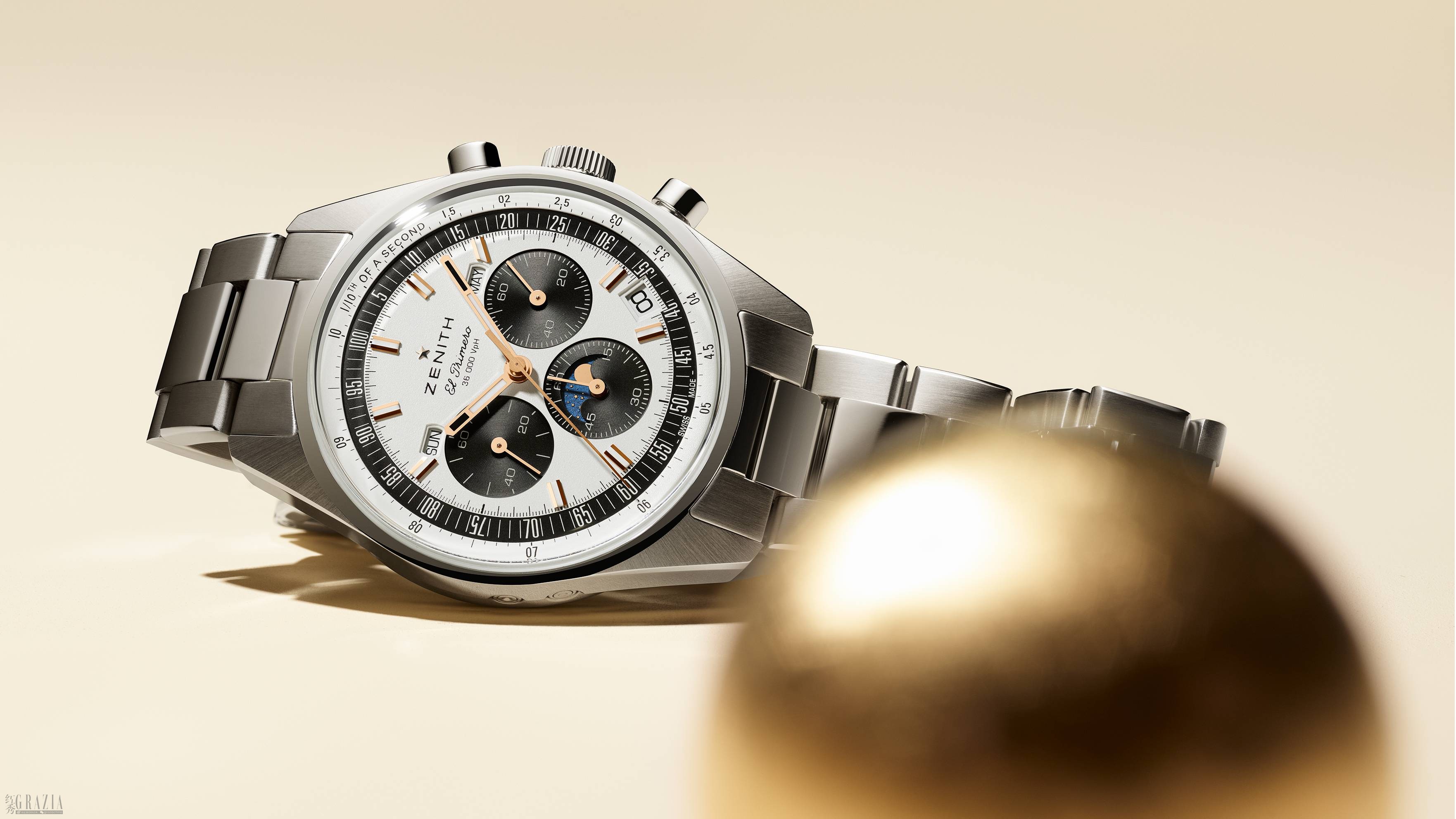 qnzgw20240201151324.jpg ZENITH真力时CHRONOMASTER旗舰系列Original复兴款全历腕表精准复刻其原型腕表A386腕表的比例尺寸并新增全历显示功能.jpg