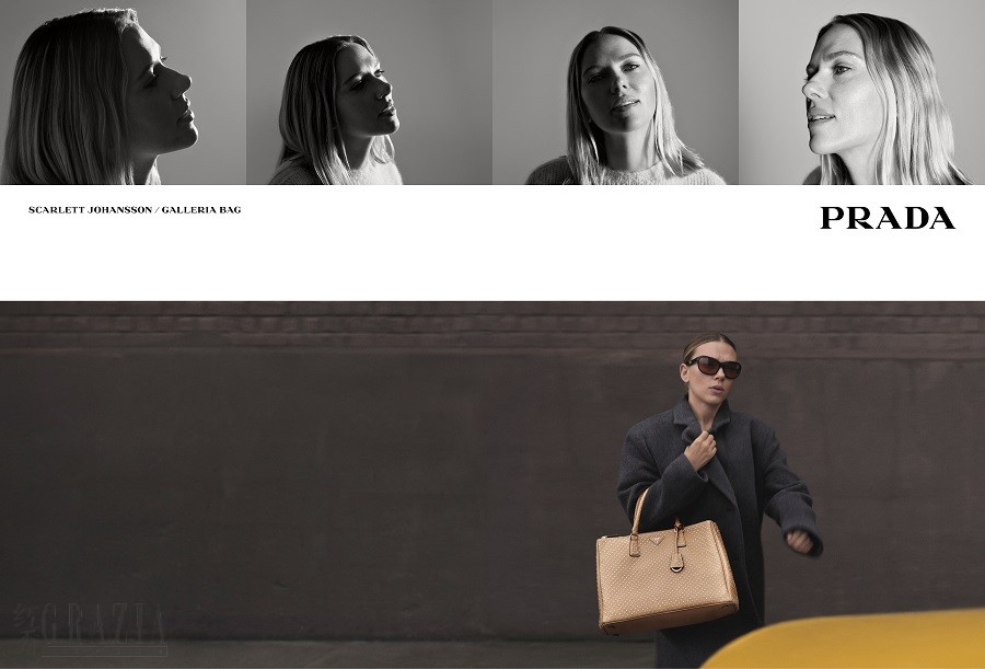 1. Scarlett Johansson出镜演绎Prada Galleria手袋广告大片.jpg
