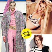 Karl Lagerfeld赞Cara Delevingne为时尚界的卓别林 Grazia时尚头条0311