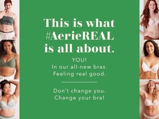 #AerieREAL 内外如一，保持真我 —— 内衣品牌Aerie鼓励女性身材自信
