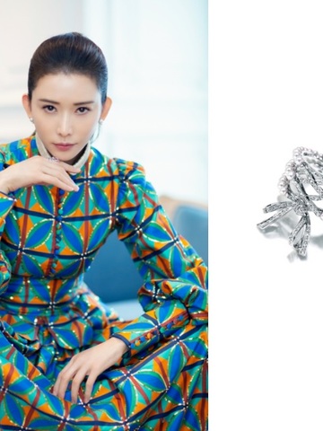 林志玲佩戴 TASAKI 珠宝出席中国佛山金鸡百花电影节闭幕式红毯