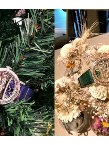 绿与蓝 源于自然的圣诞色彩 CORUM昆仑表献上金桥系列39毫米圆形腕表献礼圣诞
