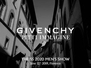 纪梵希将于2019 年 6 月受邀至意大利弗罗伦萨男装展 举办纪梵希     春夏男士成衣系列发布会