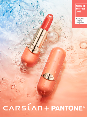 卡姿兰携手Pantone，定义2019活珊瑚橘唇色潮流
