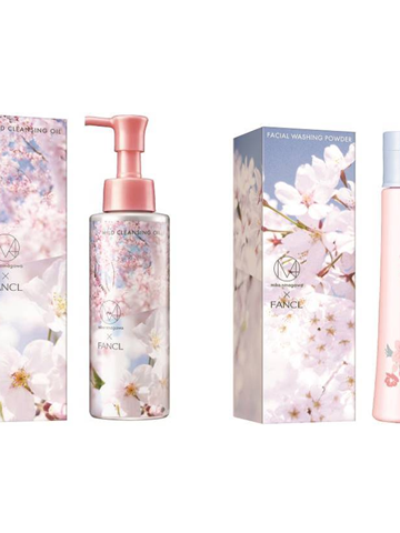 蜷川实花 × FANCL  樱花特别版速净卸妆油&净肌保湿洁面粉全新上市