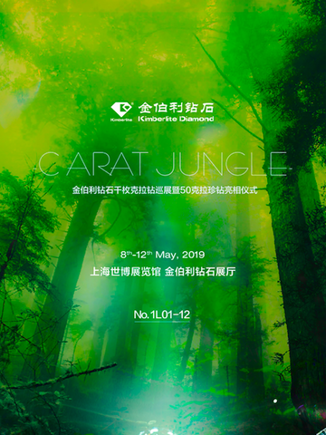 金伯利钻石闪耀上海珠宝展               ——探索千枚克拉钻的奇幻森林