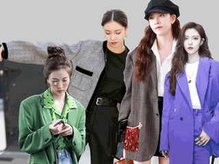 开个口，露个肩，宋茜、宋妍霏的西装“怪”好看的！