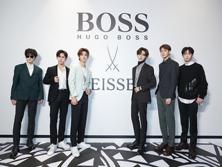 BOSS X MEISSEN 假日联名胶囊系列登陆上海 NEXT组合成员朱正廷、黄明昊、毕雯珺、丁泽仁、李权哲及黄新淳现身活动现场