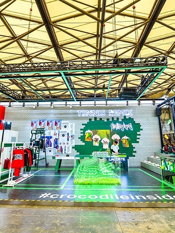 潮翻街网 颠覆型动 LACOSTE亮相2019 INNERSECT国际潮流文化体验展