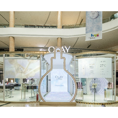 OLAY流光瓶未来净界概念店亮相全国，多维度科技打造纯澈肌肤体验