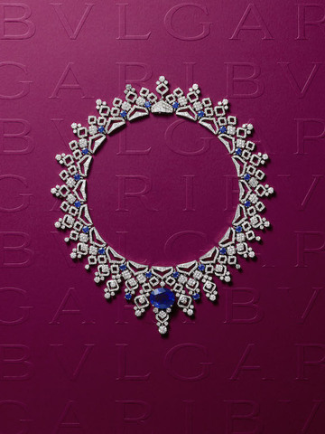 BVLGARI宝格丽Barocko高级珠宝系列 “蓝宝石蕾丝”（Sapphire Lace）项链 