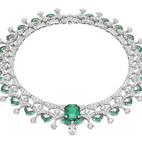 BVLGARI宝格丽Barocko高级珠宝系列 Emerald Ribbon祖母绿缎带