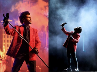 The Weeknd身着Givenchy 亮相第55届美国超级碗中场秀 (55TH SUPER BOWL HALFTIME SHOW)