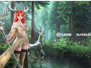 《王者荣耀》首次与奢侈品牌Buberry联袂合作，为⼈⽓⼥英雄「瑶」匠⼼打造精美合作款⽪肤