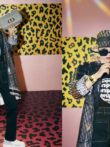 刘雨昕出席迪奥秋季成衣上海秀 摩登造型诠释潮流精神