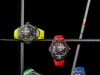 HUBLOT宇舶表MP-09臻品耀世而来： 全新彩色3D立体碳纤维与双轴陀飞轮