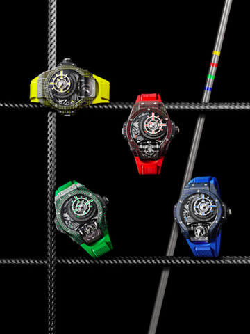 HUBLOT宇舶表MP-09臻品耀世而来： 全新彩色3D立体碳纤维与双轴陀飞轮