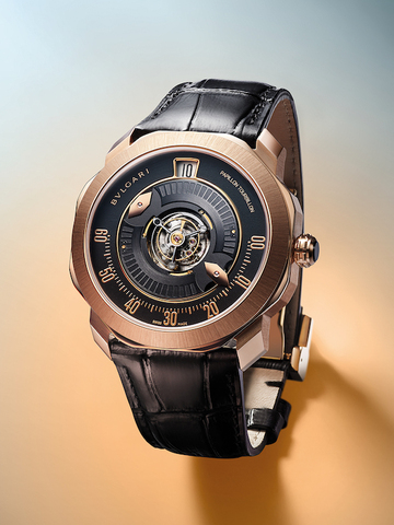 2021年日内瓦钟表日 BVLGARI宝格丽Octo Roma Central Tourbillon Papillon中置陀飞轮腕表  