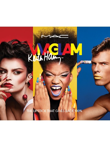 M·A·C魅可为致敬涂鸦艺术家KEITH  HARING推出三款限量唇膏  庆祝VIVA GLAM 100%捐赠公益项目27 周年