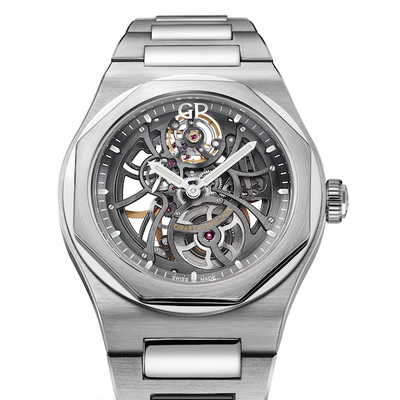 许你一场时间艺术旅行 GP 芝柏表臻选 Laureato Skeleton 镂空腕表献礼缤纷圣诞