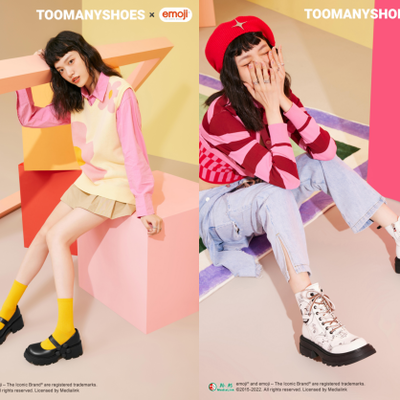 超会social的 emoji®和TooManyShoes出联名系列啦！