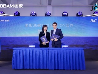 老板电器X宝洁JOY官宣，洗碗机普及引领家庭节水新风尚