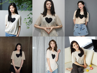 情满520 飒迪格女孩携爱心轻羽羊绒Tee大胆爱