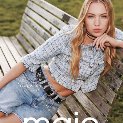 Maje 2023秋冬系列品牌大使 Lila Moss演绎广告大片