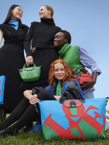LONGCHAMP X ROBERT INDIANA 经典艺术作品邂逅世人喜爱的手袋