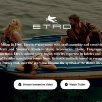 ETRO 成为首个通过 Apple Vision Pro 直播沉浸式时装秀的时尚品牌