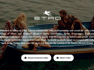 ETRO 成为首个通过 Apple Vision Pro 直播沉浸式时装秀的时尚品牌