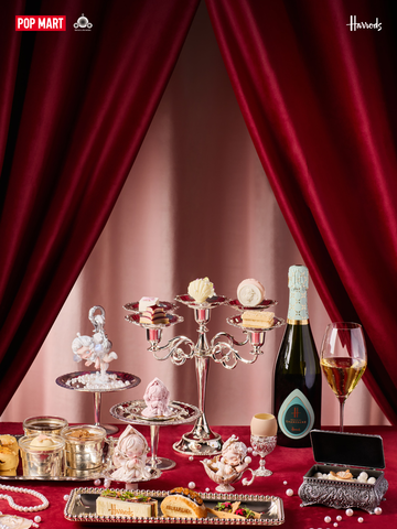 POP MART泡泡玛特携手哈罗德推出“SKULLPANDA餐桌系列下午茶”