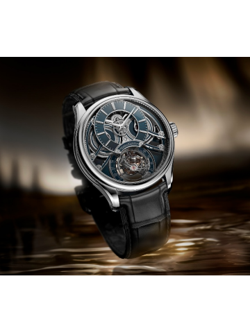 积家呈献MASTER HYBRIS INVENTIVA GYROTOURBILLON À STRATOSPHÈRE 超卓复杂功能创新大师系列天极球型陀飞轮腕表