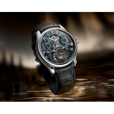 积家呈献MASTER HYBRIS INVENTIVA GYROTOURBILLON À STRATOSPHÈRE 超卓复杂功能创新大师系列天极球型陀飞轮腕表
