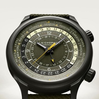 全新L.U.C Time Traveler One腕表 融汇前沿材质与直观时区显示 ，专为当代探索家而生