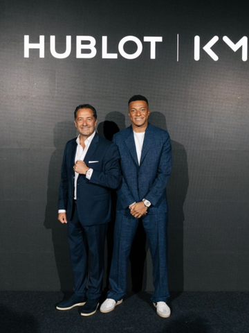 HUBLOT 宇舶表携手基利安·姆巴佩（ KYLIAN MBAPPÉ ） 于马德里庆祝全新腕表发布