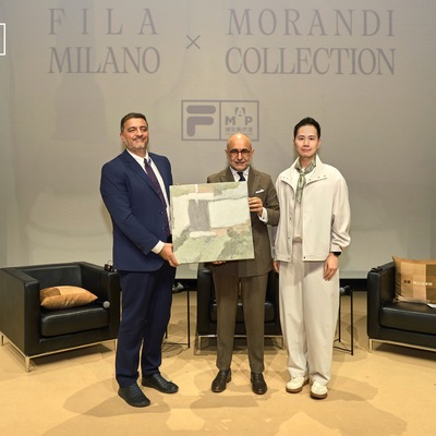 FILA MILANO 莫兰迪联名系列正式发布，亮相浦东美术馆莫兰迪大展启幕仪式