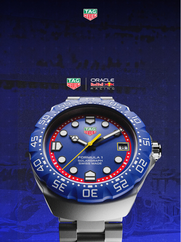 TAG Heuer 泰格豪雅发布全新 F1 系列 Solargraph 太阳能腕表红牛车队特别版  以极速驰骋之姿 致敬双方合作十周年里程碑